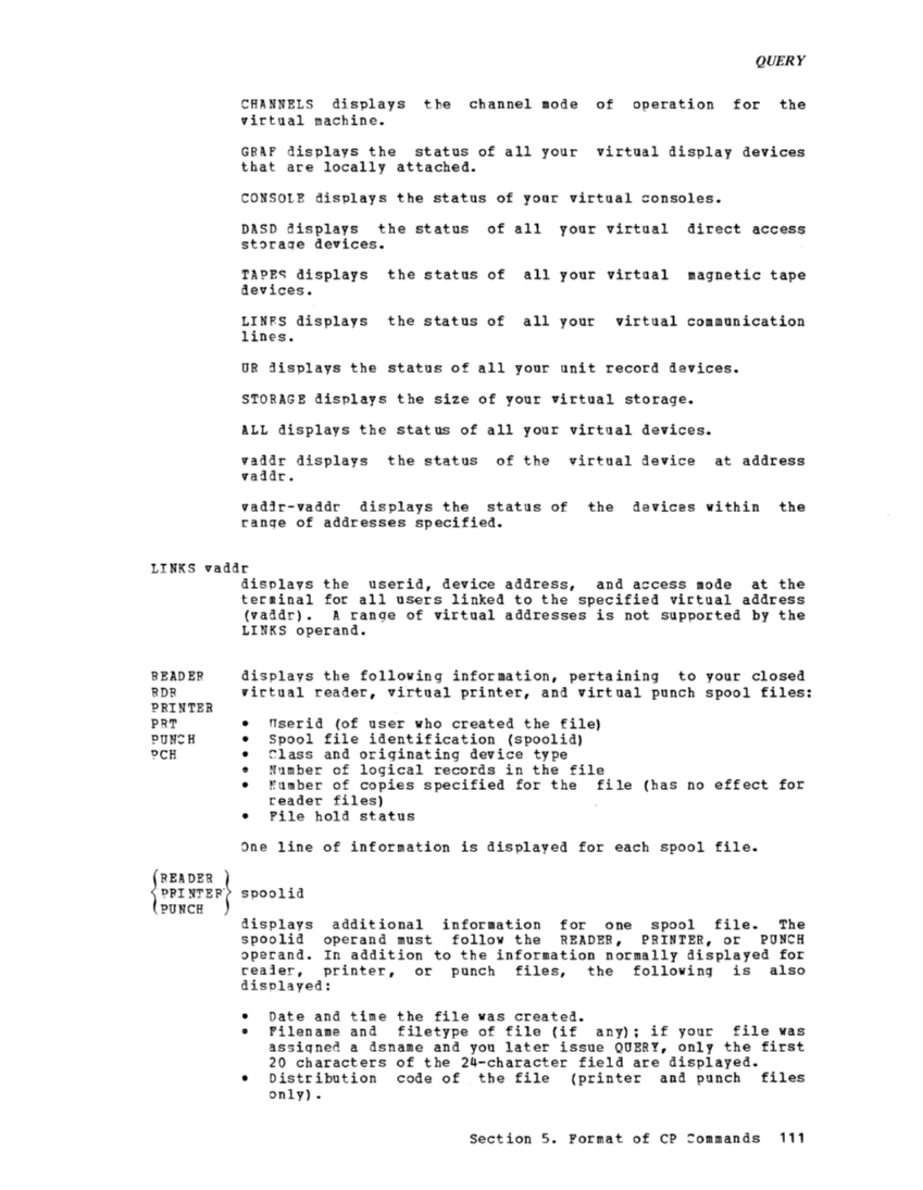 CP Command Reference for General Users (Rel 6 PLC 17 Apr81) page 111