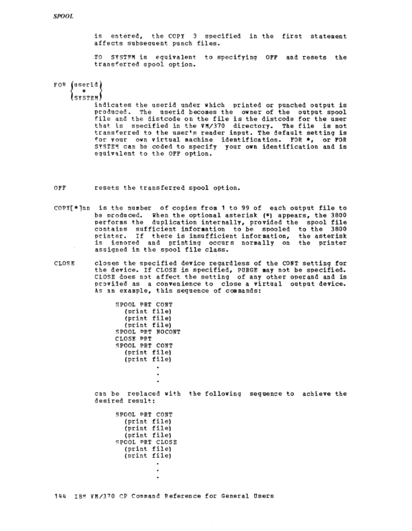 CP Command Reference for General Users (Rel 6 PLC 17 Apr81) page 143