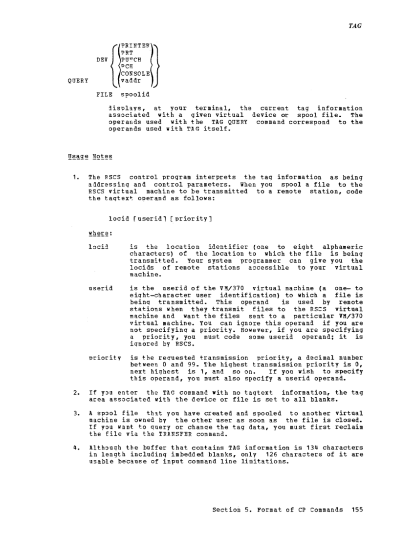 CP Command Reference for General Users (Rel 6 PLC 17 Apr81) page 154