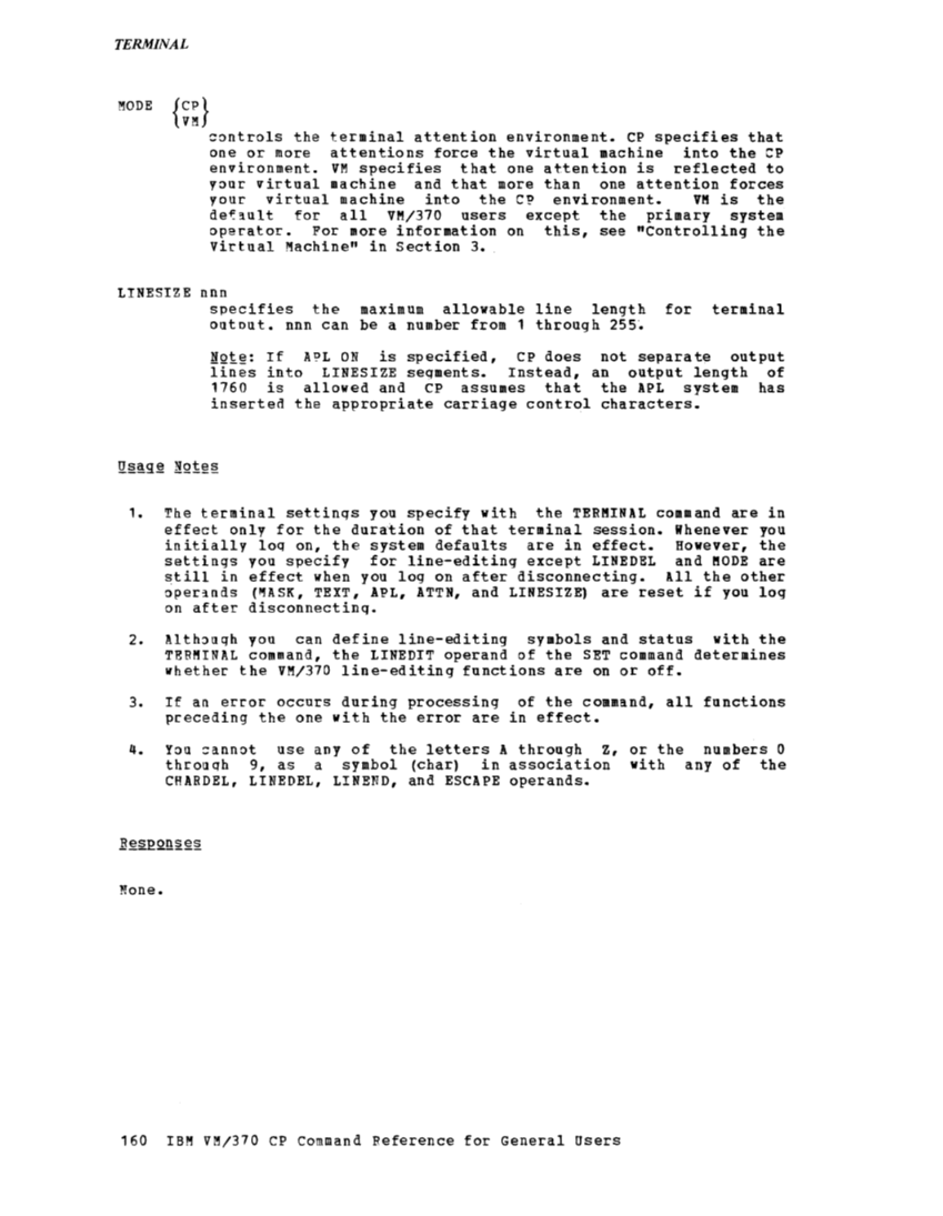 CP Command Reference for General Users (Rel 6 PLC 17 Apr81) page 160