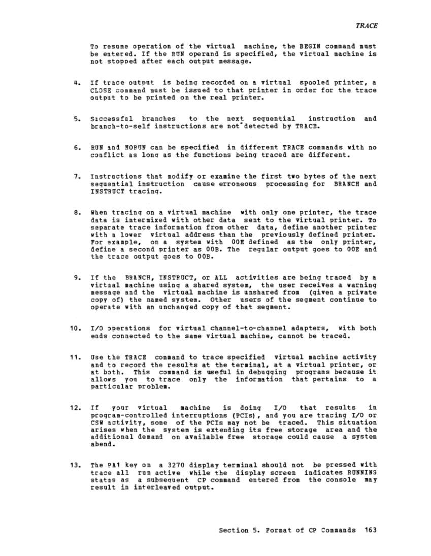 CP Command Reference for General Users (Rel 6 PLC 17 Apr81) page 163