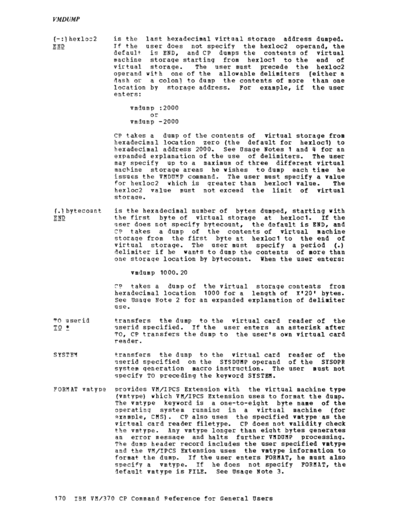CP Command Reference for General Users (Rel 6 PLC 17 Apr81) page 170