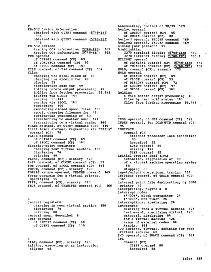 CP Command Reference for General Users (Rel 6 PLC 17 Apr81) page 188