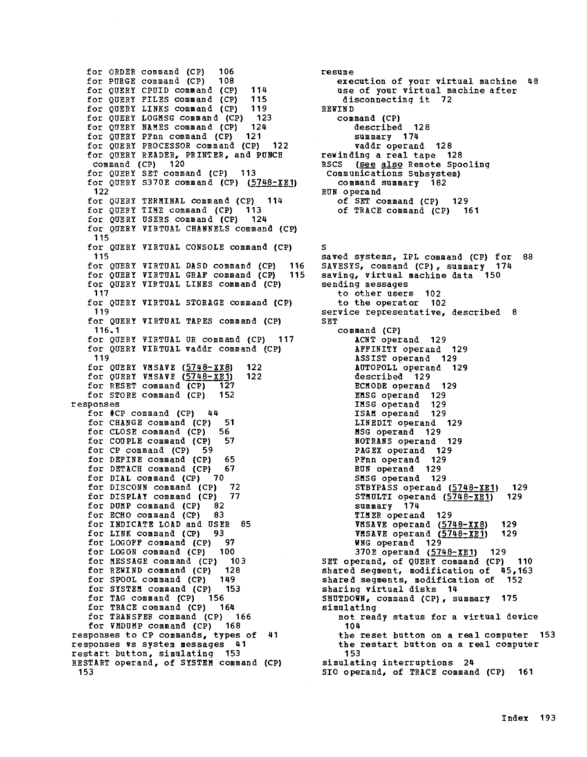 CP Command Reference for General Users (Rel 6 PLC 17 Apr81) page 192