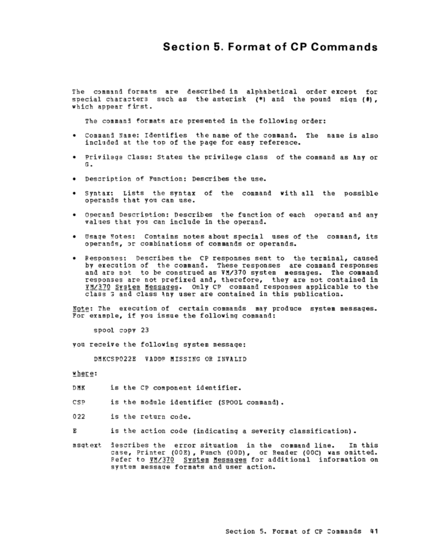 CP Command Reference for General Users (Rel 6 PLC 17 Apr81) page 41