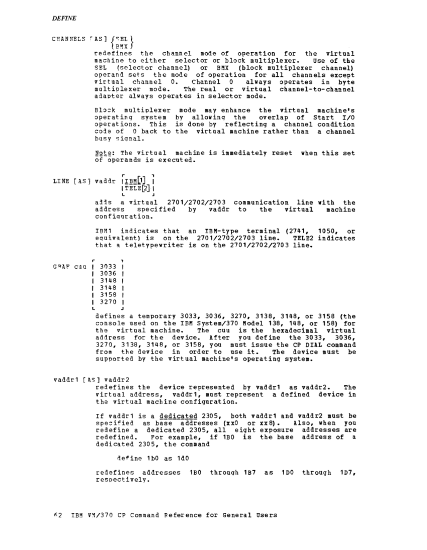 CP Command Reference for General Users (Rel 6 PLC 17 Apr81) page 62