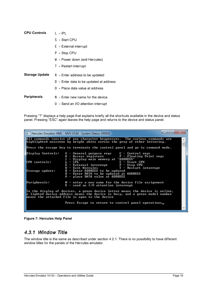 Hercules V4.00.0 - Operations and Utilities Guide - HEUR040000-00 page 19