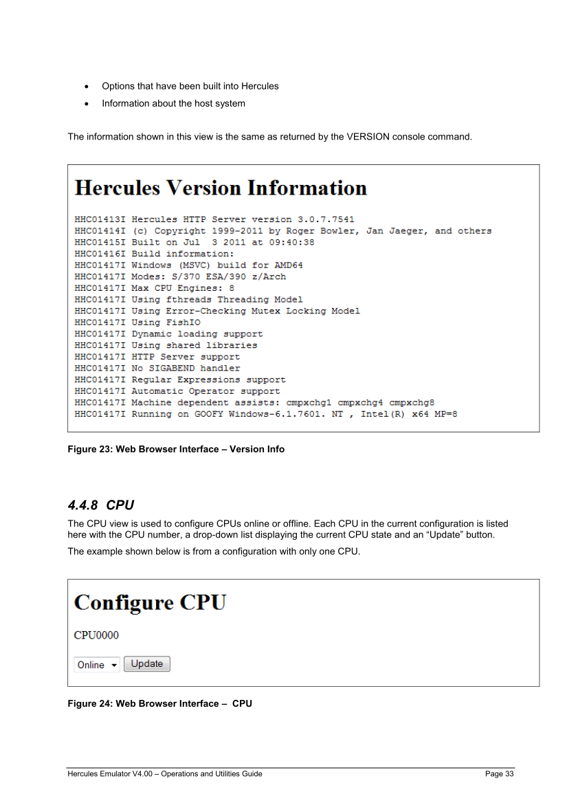 Hercules V4.00.0 - Operations and Utilities Guide - HEUR040000-00 page 33