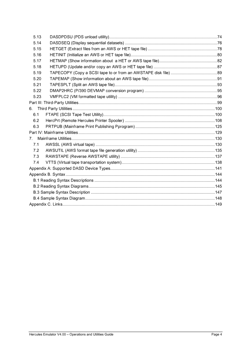 Hercules V4.00.0 - Operations and Utilities Guide - HEUR040000-00 page 3