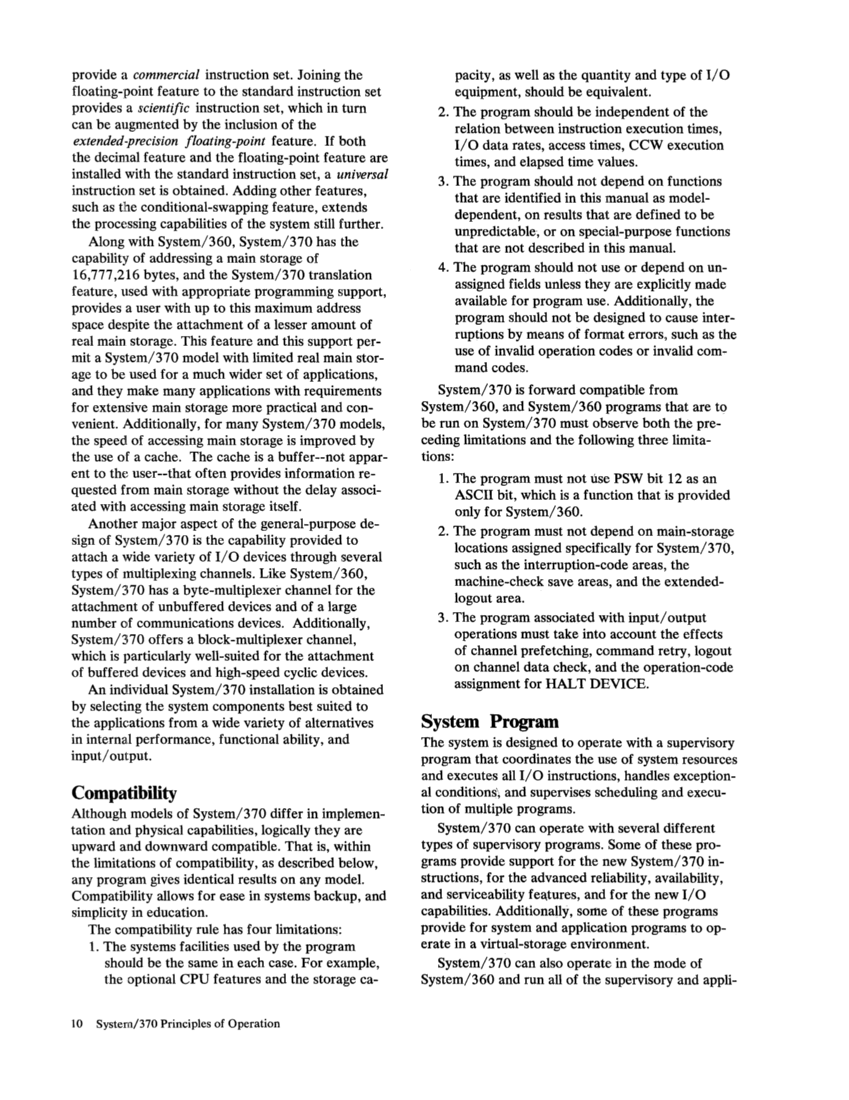 GA22-7000-4 IBM System/370 Principles of Operation Sept 1975 page 10