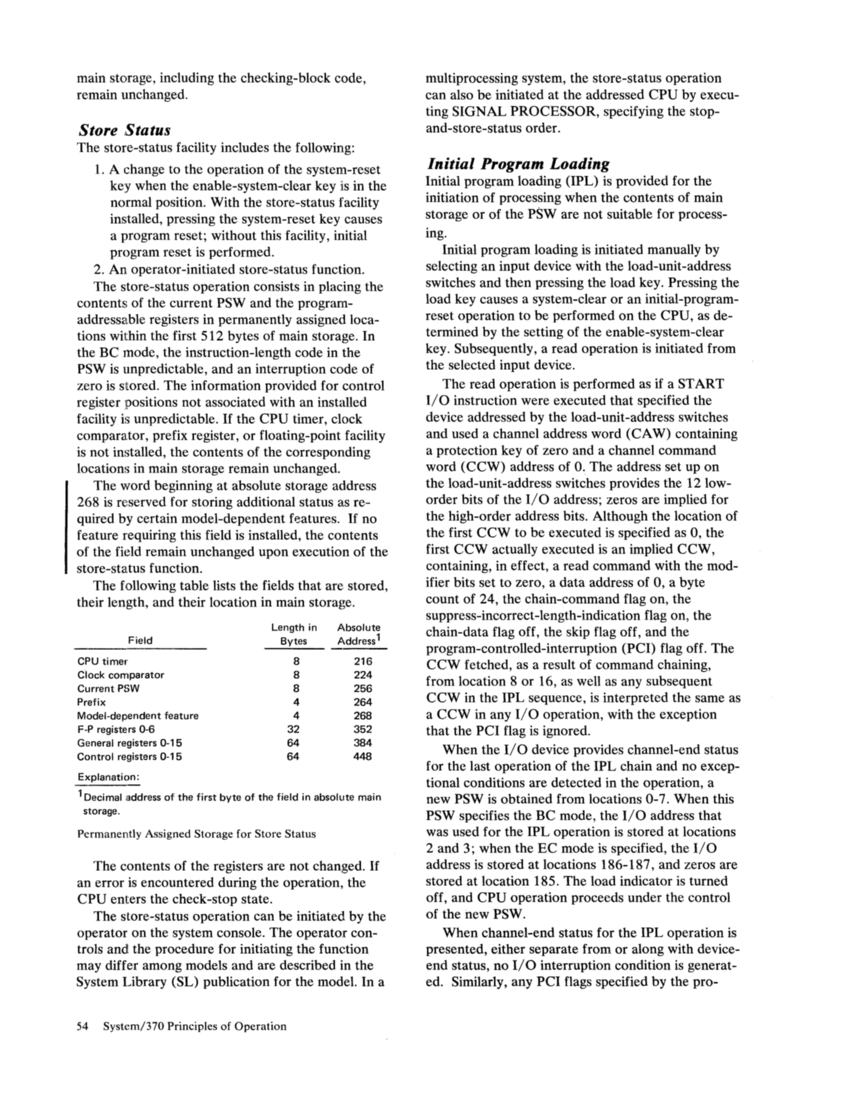 GA22-7000-4 IBM System/370 Principles of Operation Sept 1975 page 54