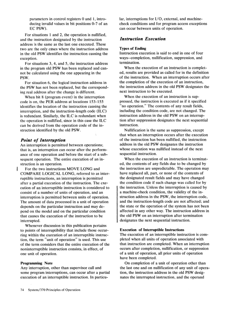 GA22-7000-4 IBM System/370 Principles of Operation Sept 1975 page 74