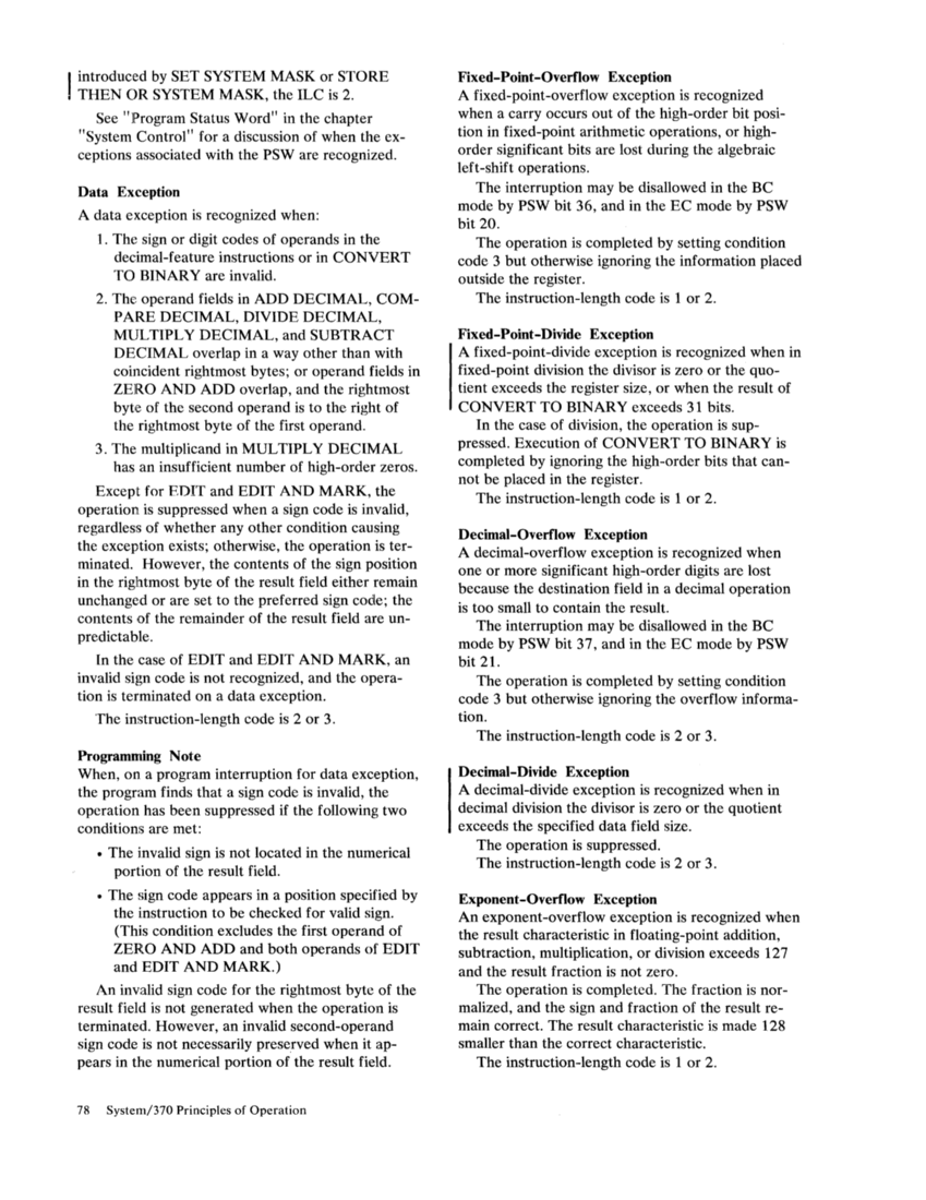 GA22-7000-4 IBM System/370 Principles of Operation Sept 1975 page 78
