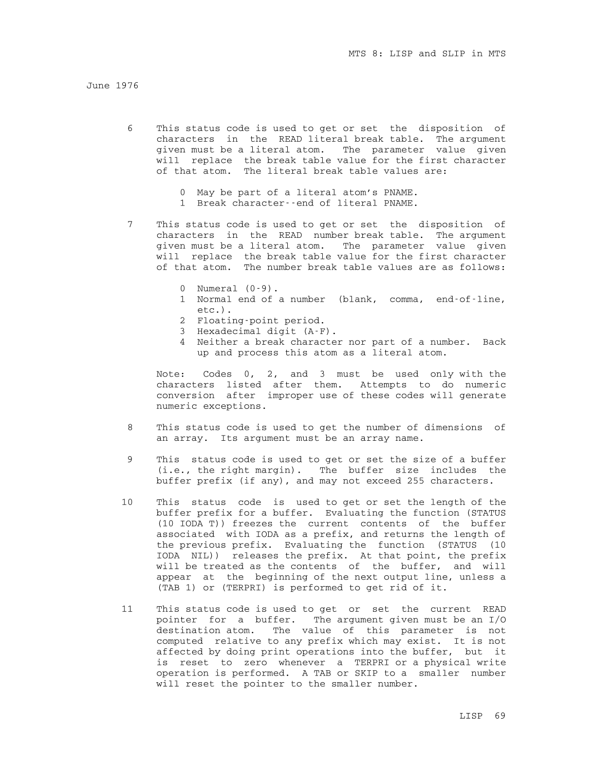 MTS Volume 8 - LISP and SLIP page 68