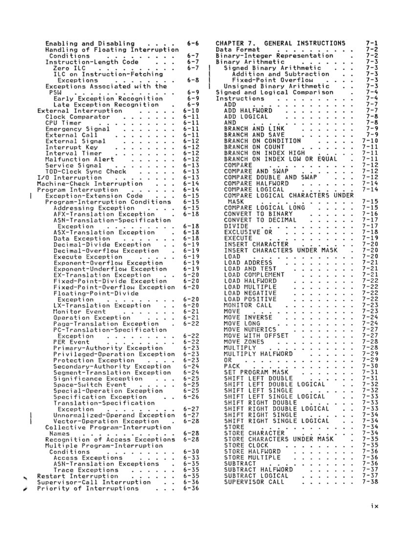 GA22-7000-10 IBM System/370 Principles of Operation Sept 1987 page ix