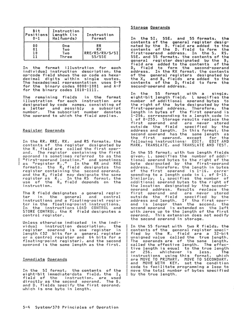 GA22-7000-10 IBM System/370 Principles of Operation Sept 1987 page 5-3