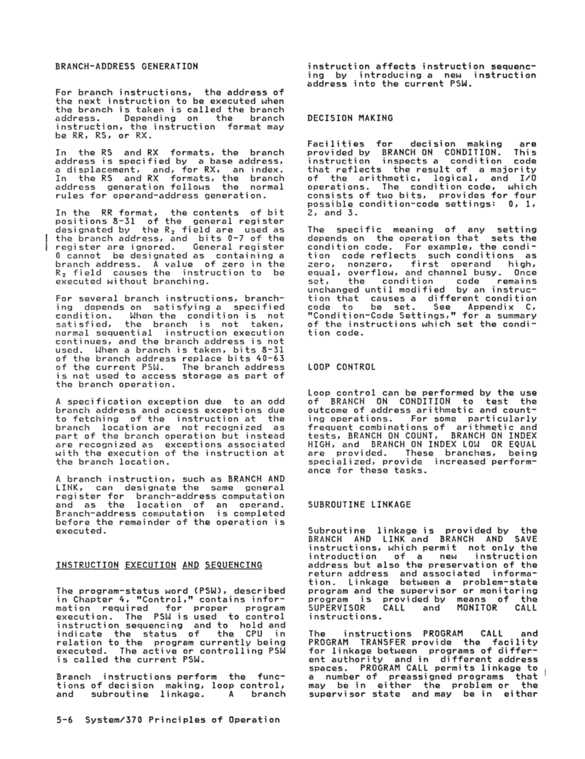 GA22-7000-10 IBM System/370 Principles of Operation Sept 1987 page 5-5