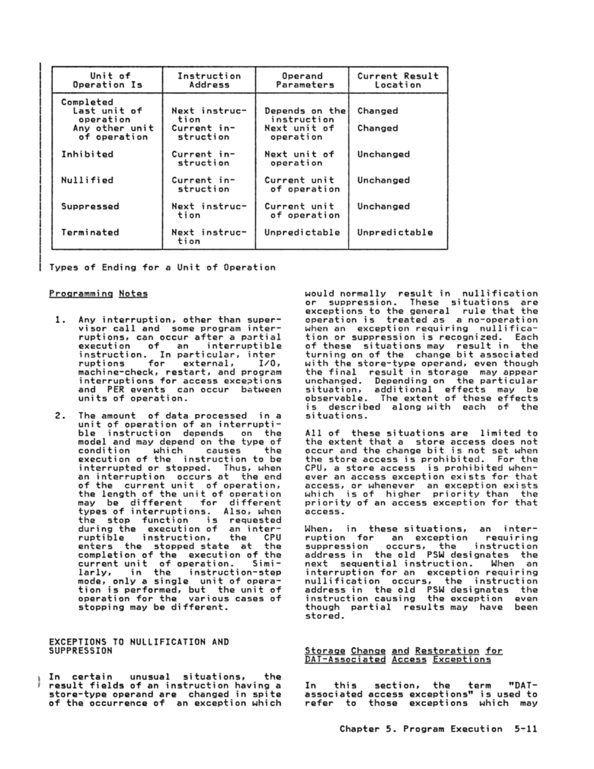 GA22-7000-10 IBM System/370 Principles of Operation Sept 1987 page 5-11