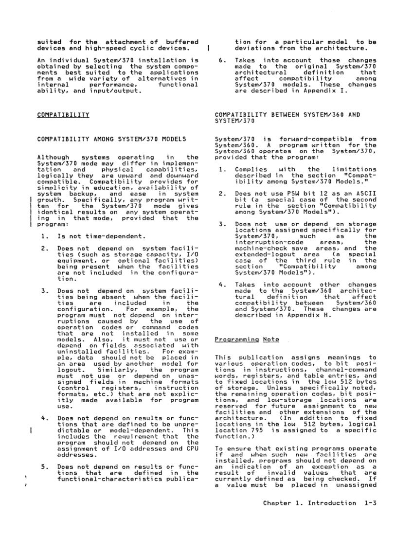 GA22-7000-10 IBM System/370 Principles of Operation Sept 1987 page 1-3