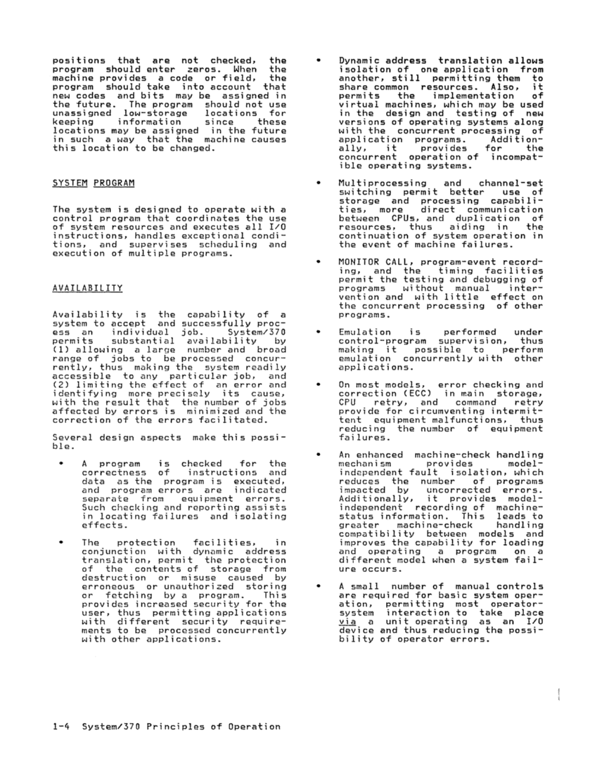 GA22-7000-10 IBM System/370 Principles of Operation Sept 1987 page 1-3