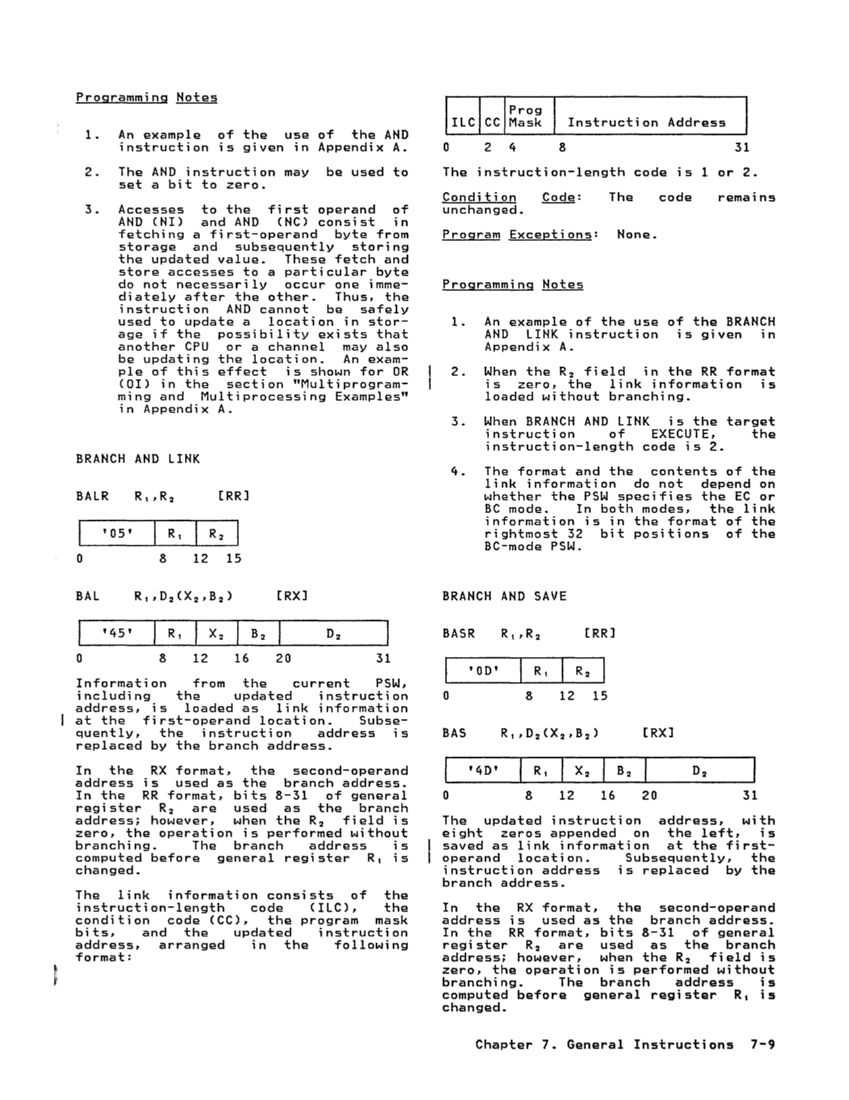 GA22-7000-10 IBM System/370 Principles of Operation Sept 1987 page 7-9
