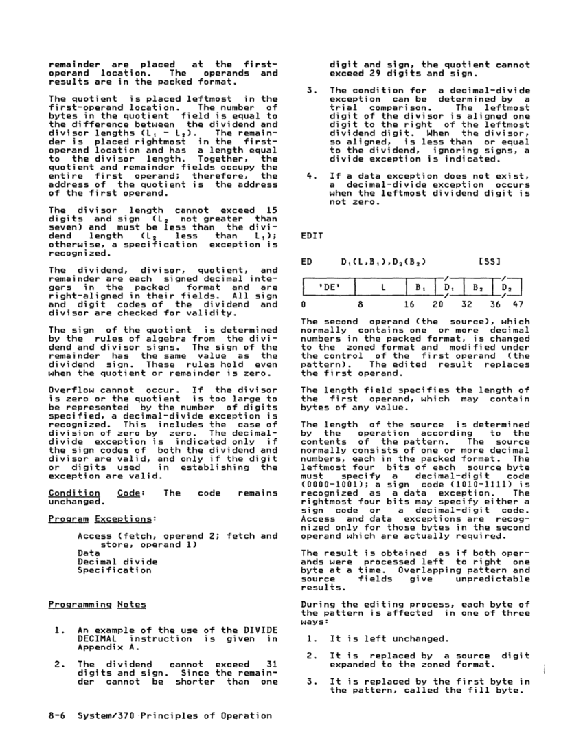 GA22-7000-10 IBM System/370 Principles of Operation Sept 1987 page 8-5