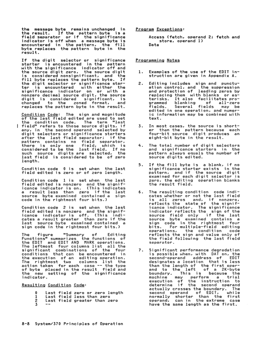GA22-7000-10 IBM System/370 Principles of Operation Sept 1987 page 8-7