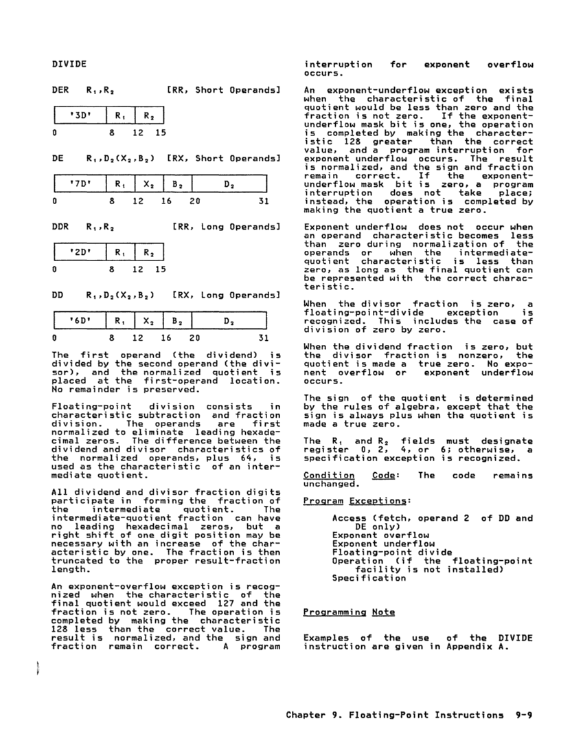 GA22-7000-10 IBM System/370 Principles of Operation Sept 1987 page 9-9