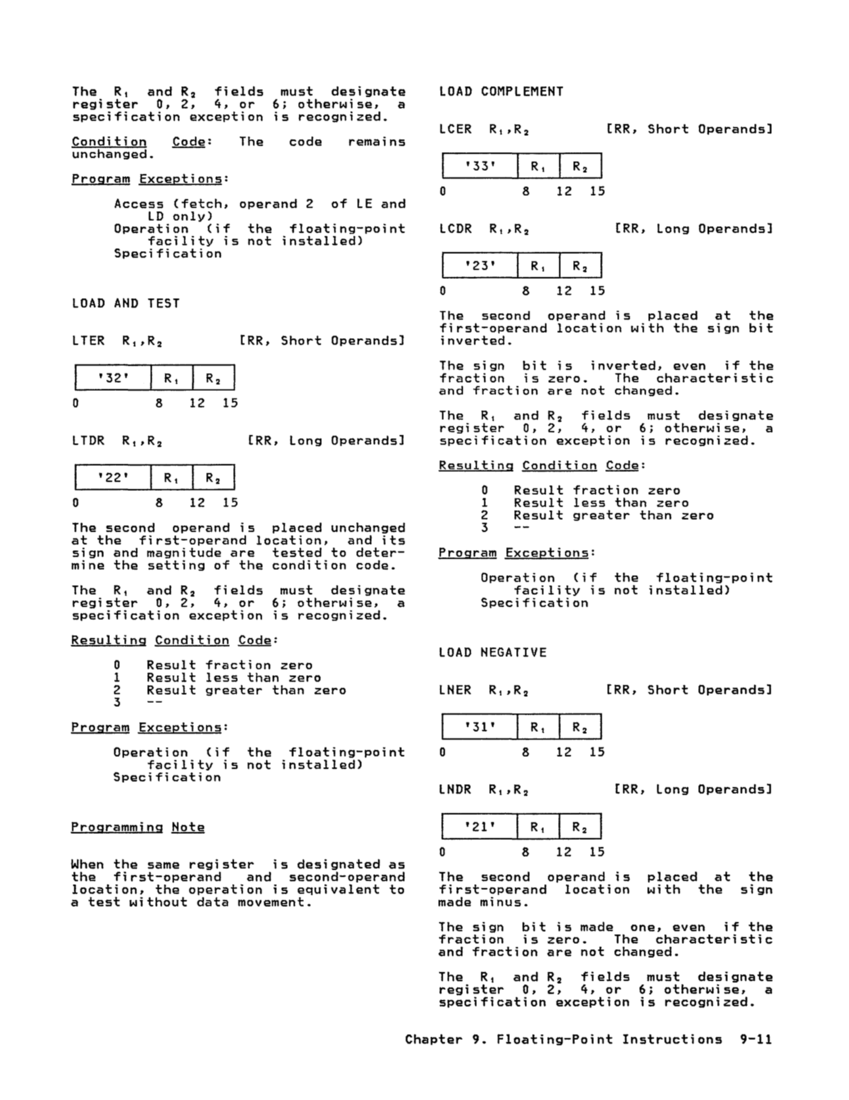 GA22-7000-10 IBM System/370 Principles of Operation Sept 1987 page 9-11
