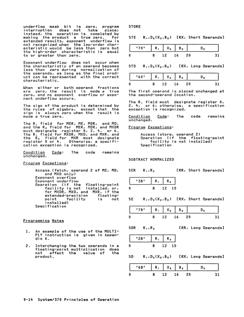 GA22-7000-10 IBM System/370 Principles of Operation Sept 1987 page 9-13