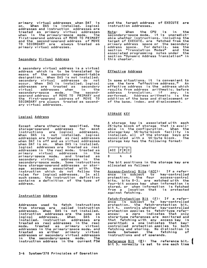 GA22-7000-10 IBM System/370 Principles of Operation Sept 1987 page 3-5