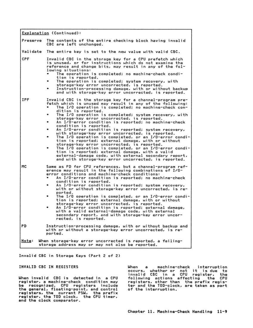 GA22-7000-10 IBM System/370 Principles of Operation Sept 1987 page 11-9