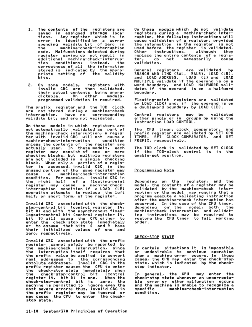 GA22-7000-10 IBM System/370 Principles of Operation Sept 1987 page 11-9