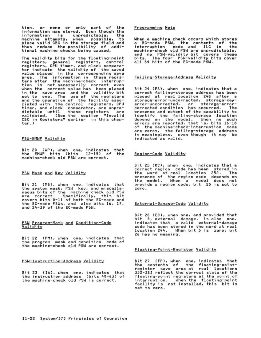 GA22-7000-10 IBM System/370 Principles of Operation Sept 1987 page 11-21