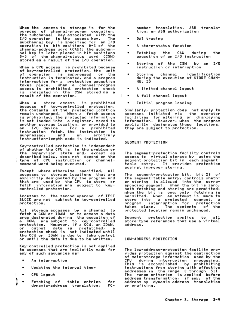 GA22-7000-10 IBM System/370 Principles of Operation Sept 1987 page 3-9