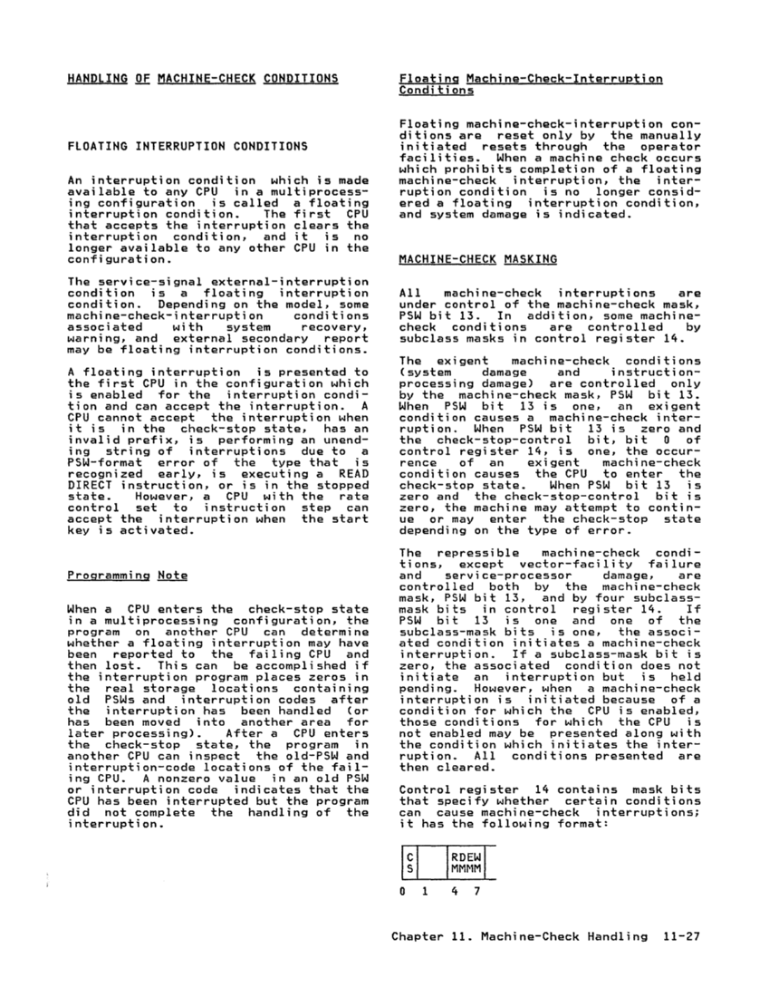 GA22-7000-10 IBM System/370 Principles of Operation Sept 1987 page 11-27
