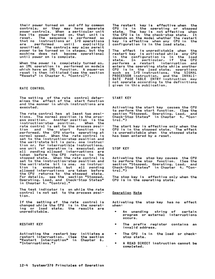 GA22-7000-10 IBM System/370 Principles of Operation Sept 1987 page 12-3