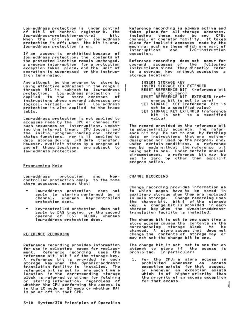 GA22-7000-10 IBM System/370 Principles of Operation Sept 1987 page 3-9