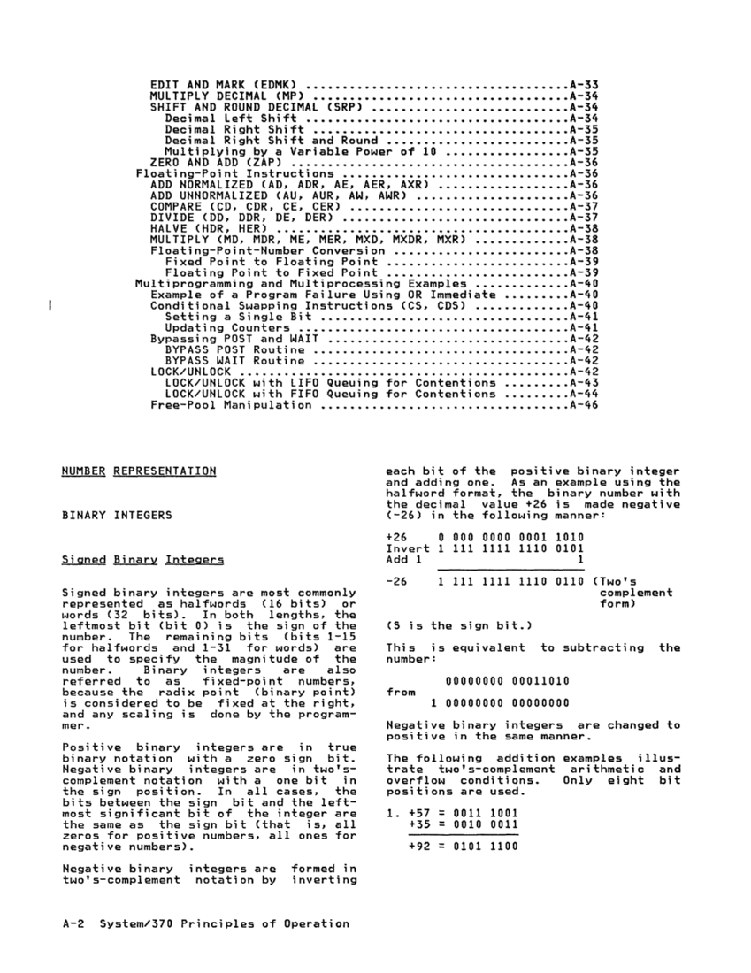 GA22-7000-10 IBM System/370 Principles of Operation Sept 1987 page A-1