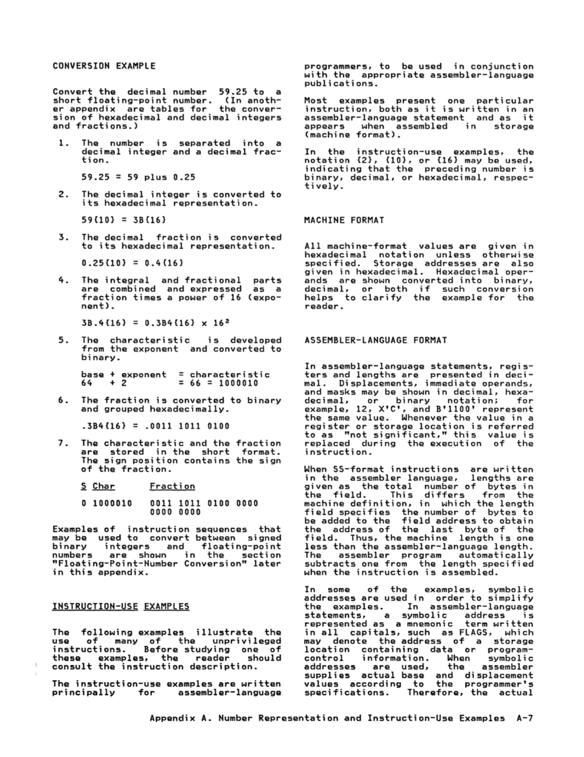 GA22-7000-10 IBM System/370 Principles of Operation Sept 1987 page A-7