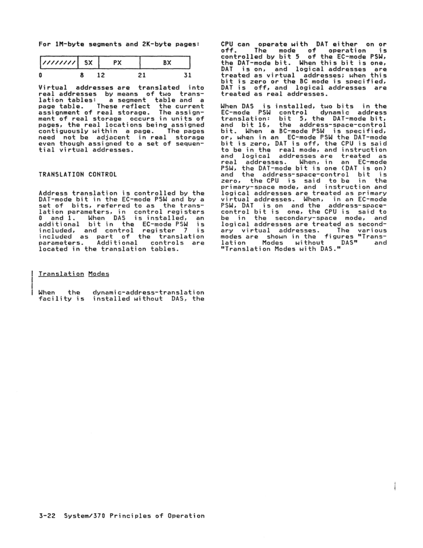 GA22-7000-10 IBM System/370 Principles of Operation Sept 1987 page 3-21