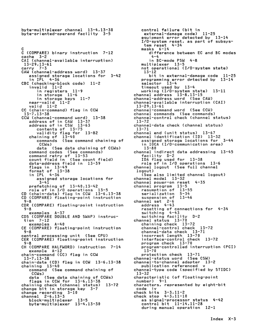 GA22-7000-10 IBM System/370 Principles of Operation Sept 1987 page X-3