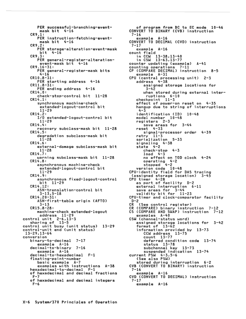 GA22-7000-10 IBM System/370 Principles of Operation Sept 1987 page X-5