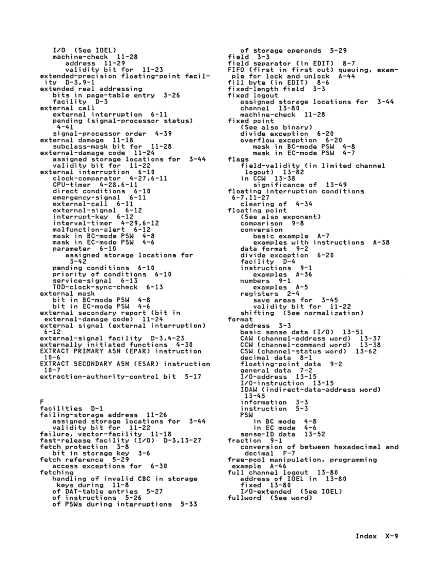 GA22-7000-10 IBM System/370 Principles of Operation Sept 1987 page X-9