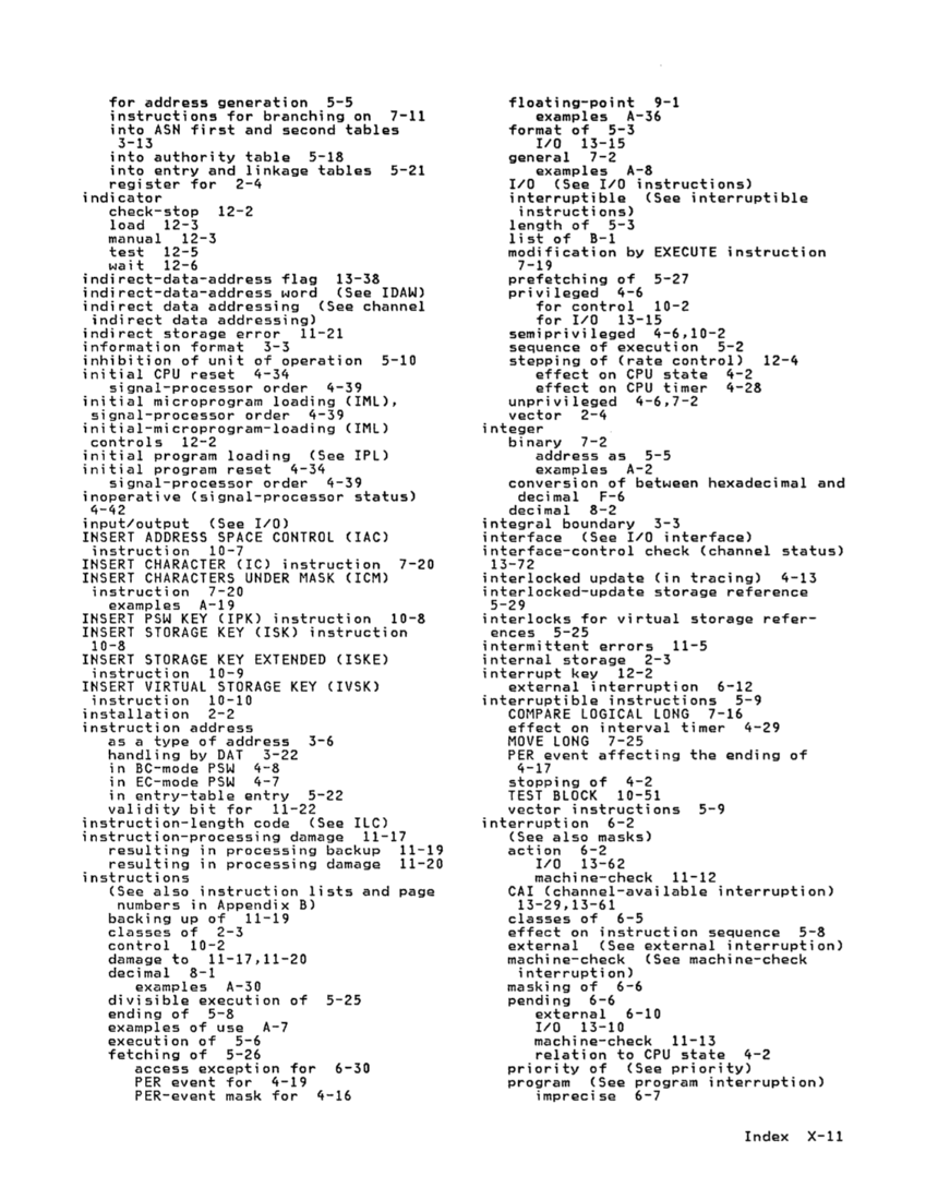 GA22-7000-10 IBM System/370 Principles of Operation Sept 1987 page X-11