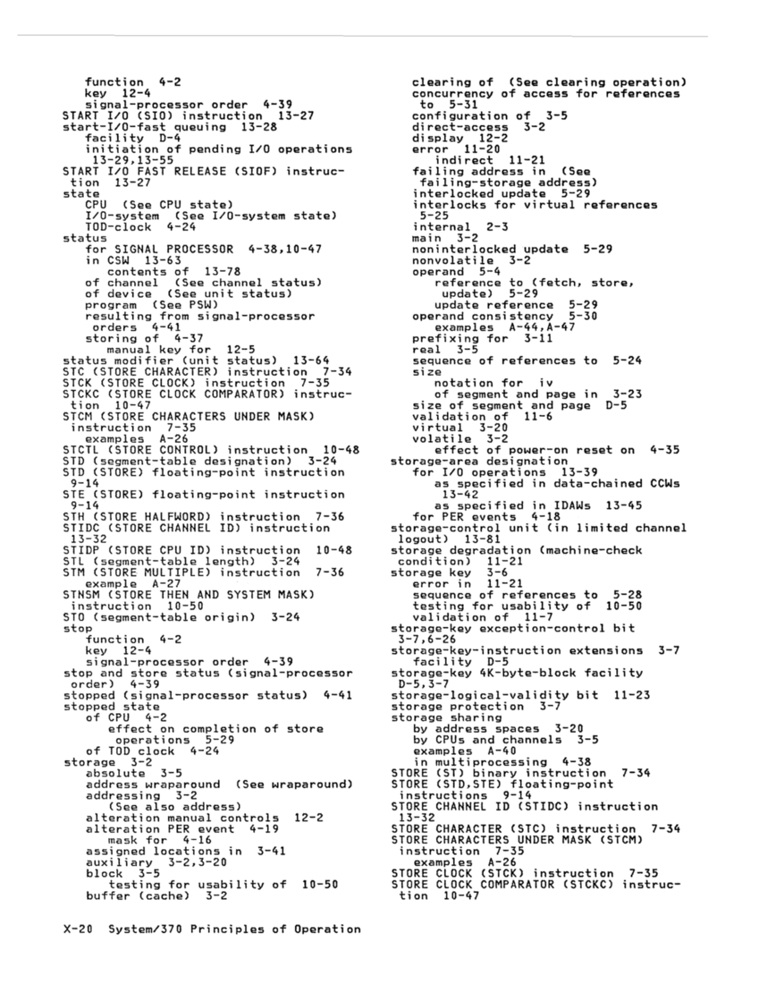 GA22-7000-10 IBM System/370 Principles of Operation Sept 1987 page X-19