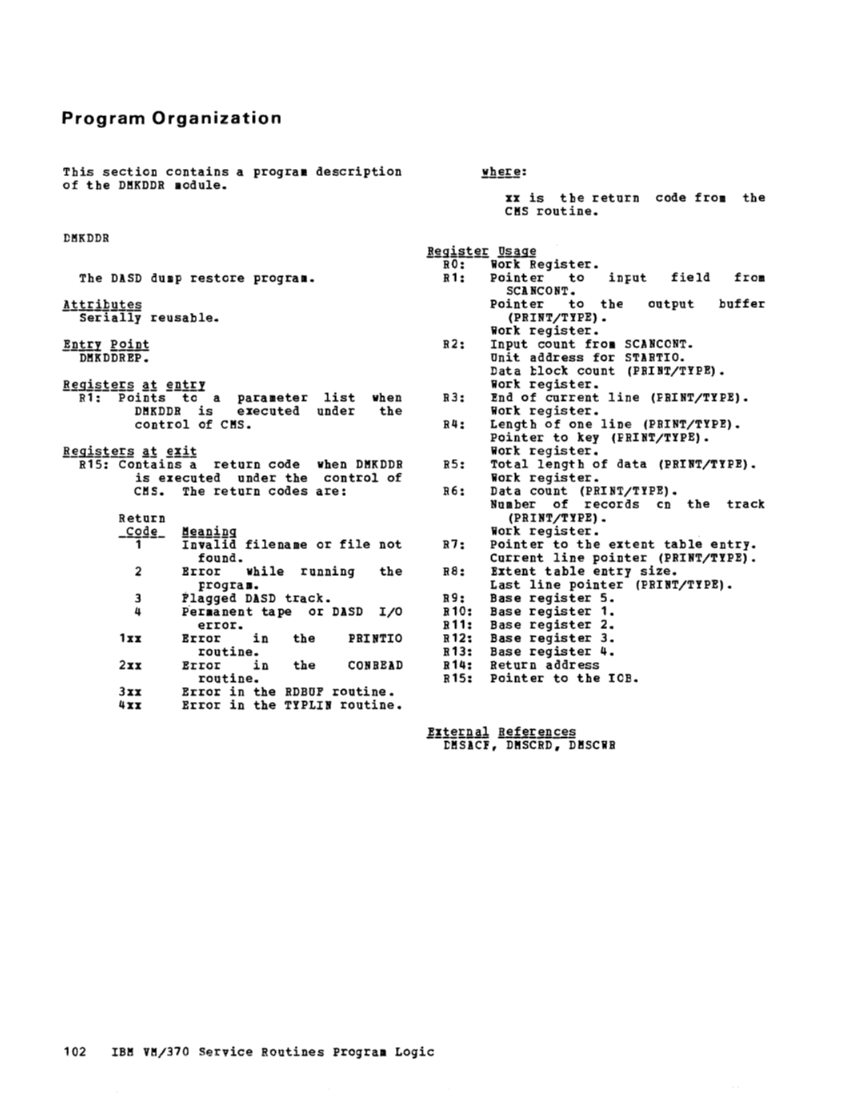 VM370 Rel 6 Service Routines Pgm Logic (Mar79) page 118