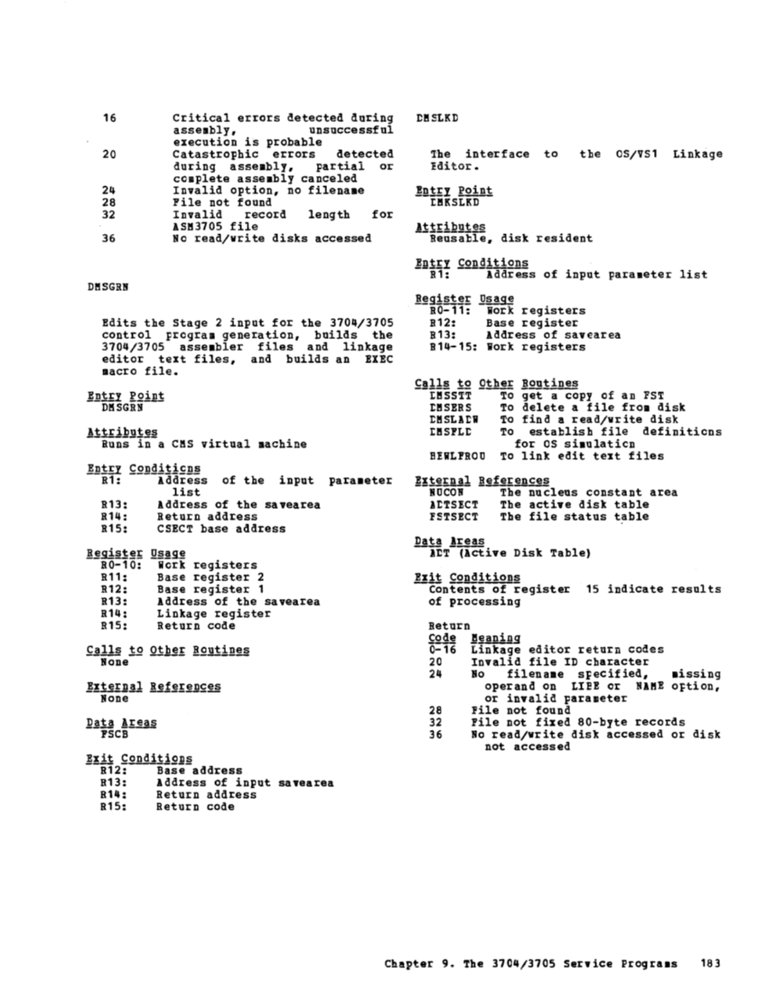 VM370 Rel 6 Service Routines Pgm Logic (Mar79) page 199