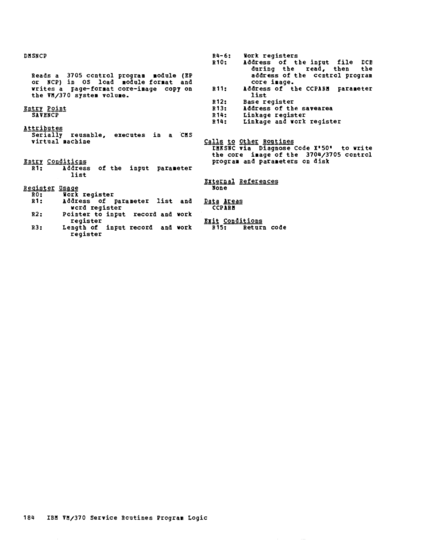 VM370 Rel 6 Service Routines Pgm Logic (Mar79) page 200