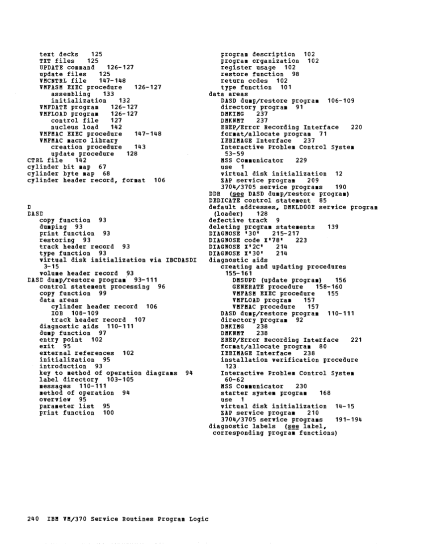VM370 Rel 6 Service Routines Pgm Logic (Mar79) page 256